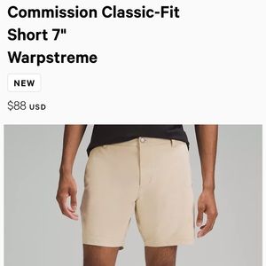 GREY Lululemon Commission shorts